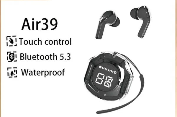 Air39 With Pouch High Quality Sound – Bluetooth 5.3 (colour Random)