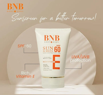 Bnb Sun Screen Spf-60 Vitamin E 120ml