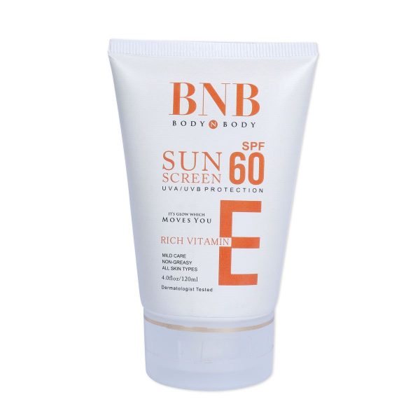 Bnb Sun Screen Spf-60 Vitamin E 120ml