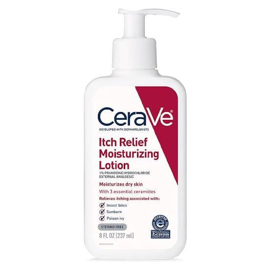 Cerave Itch Relief Moisturizing Lotion With Pramoxine Hydrochloride For Dry Skin (237ml)