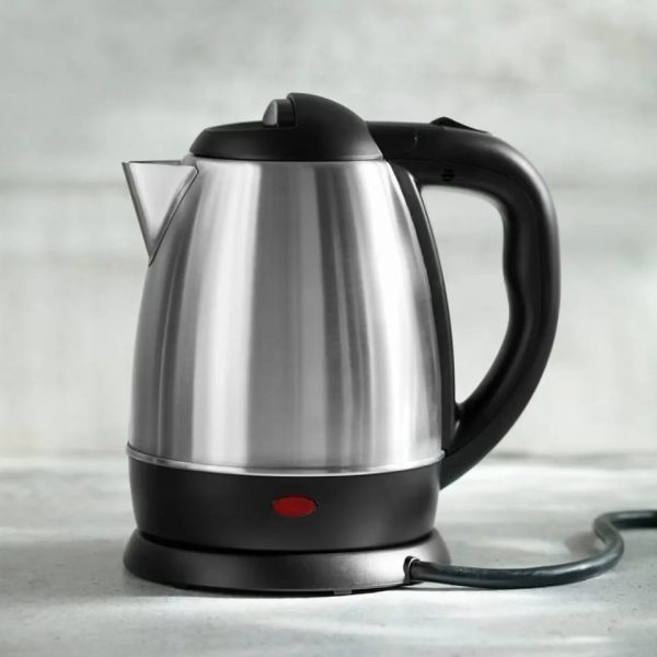 Electric Kettle, 2.0 Litre, 1500w, Auto Fast Boil Feature, 360 Degree Rotating Base, Safety Lid With Locking Mechanism (silver)