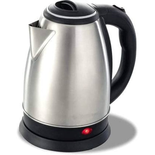 Electric Kettle, 2.0 Litre, 1500w, Auto Fast Boil Feature, 360 Degree Rotating Base, Safety Lid With Locking Mechanism (silver)