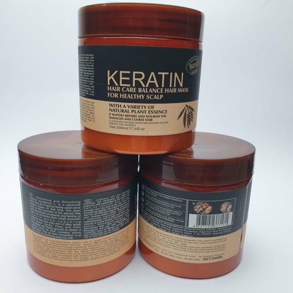 (pack Off 3 ) 3 In 1 Hair Keratin Mask, Shampoo & Serum Deal